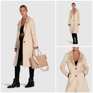 belle & bloom  ~ Lexington Two-Tone Wool Blend Coat